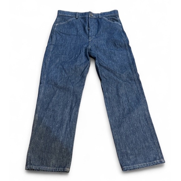 Banana Republic Artisan Jean Dark Wash High Rise Relaxed Fit Button Fly Size 27 - Picture 1 of 12